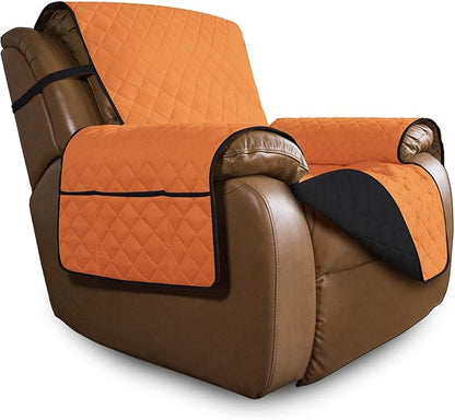 Easy-Going Oversized Recliner Chair Slipcover Reversible Sofa Cover Water by Easy-Going