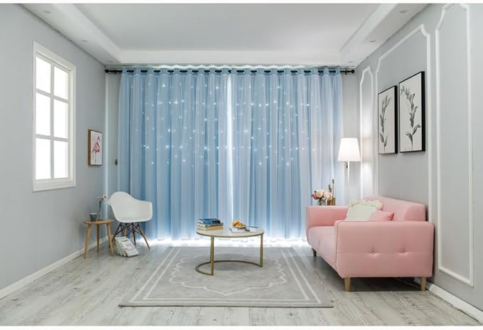 FANLI 2 Panels Star Blackout Curtains - Image 6