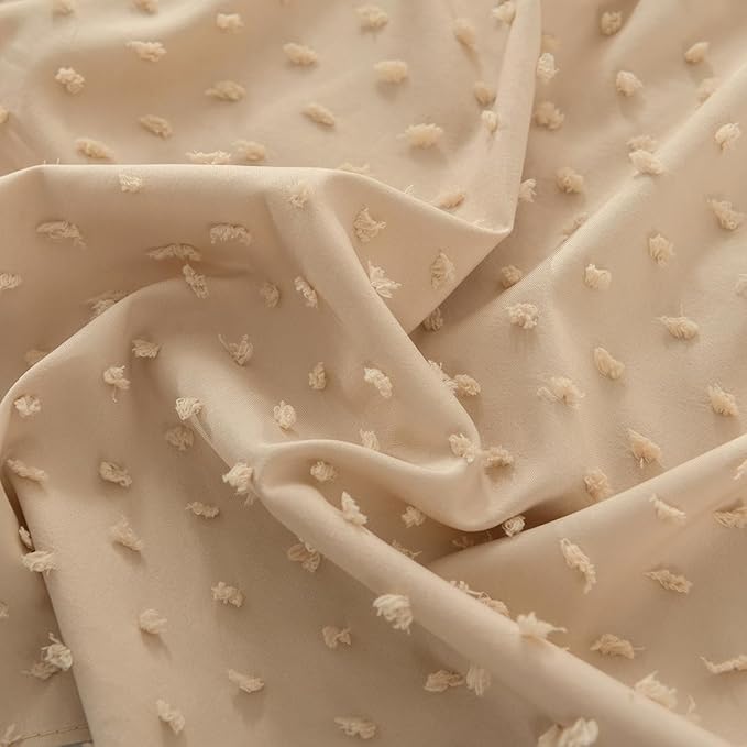 Tufted Dot Bed Skirt Full Size, Ruffled Bed Skirt - Image 4