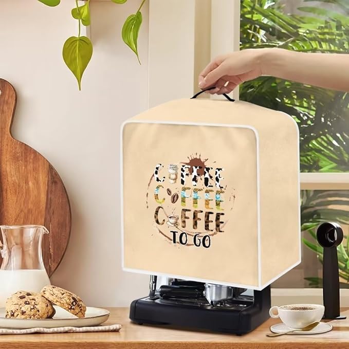 Mumeson Coffee Cup Coffee Maker Cover, Modern Stand Mixer Cover, Coffee Beans - Image 4