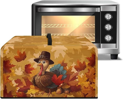 Microwave Oven Dust Cover, Thanksgiving Turkey Waterproof Polyester Dust Cover - Image 2