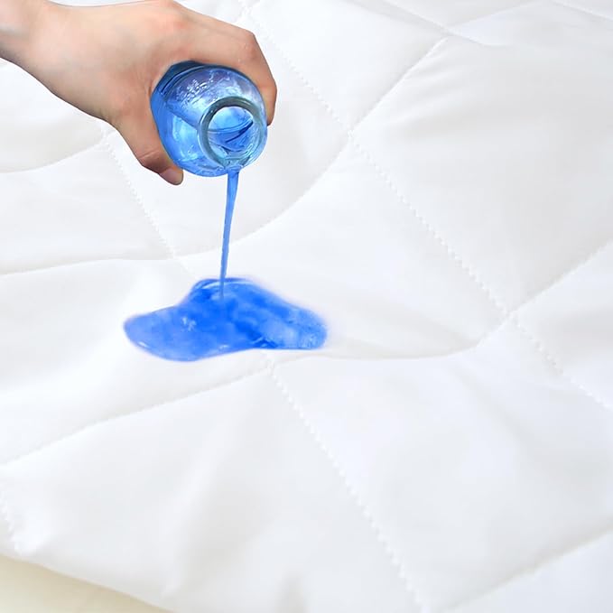 Pack and Play Sheets Fitted 2 Pack Waterproof Pack and Play Mattress Protector - Image 2