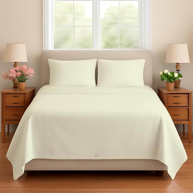 Sleeper Sofa 4 Piece Bed Sheet Set Premium Quality 100% Cotton 500 Thread Count by Yarns+of+Cotton