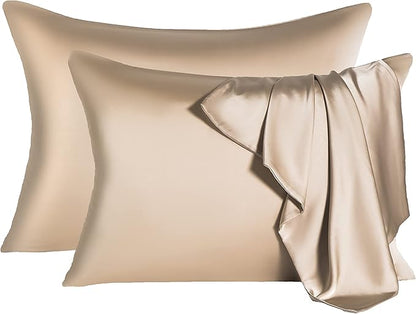 2 Pcs Mulberry Silk Pillowcase for Hair and Skin, Cooling Silk Pillow Case by SIYUAN