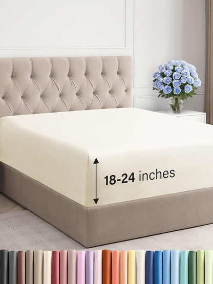 Extra Deep King Fitted Sheet by CGKUnlimited
