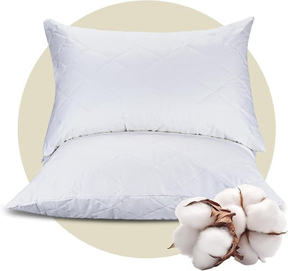 CoolShields Premium 100% Cotton Waterproof Pillow Protectors by CooShields