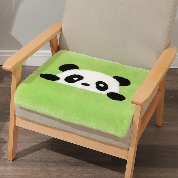 LLB Sheepskin Chair Covers Office Chair Cushion Dining Room Chair Pads Desk - Image 5