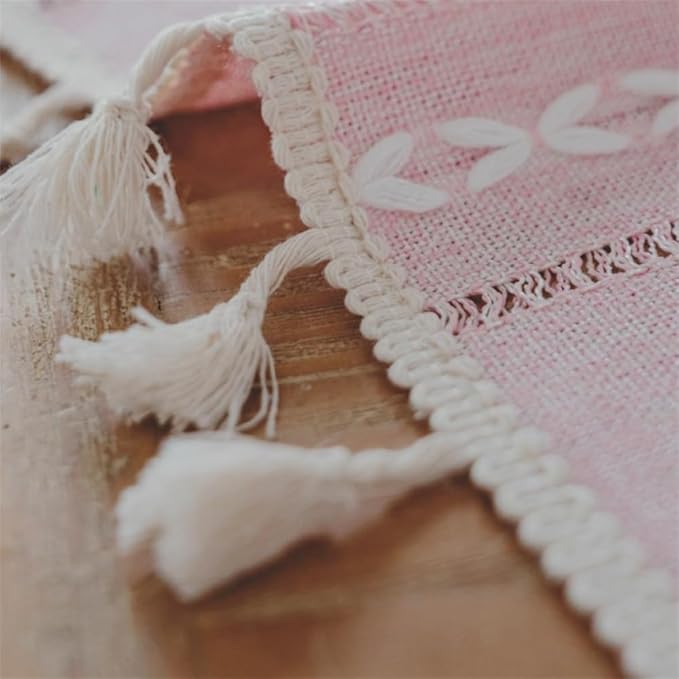 Bedside Table Cloth with Tassel Small Table Cover - Image 6