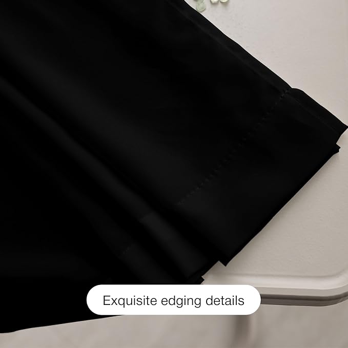 Anmao Non-See-Through Black Privacy Curtains - Image 8