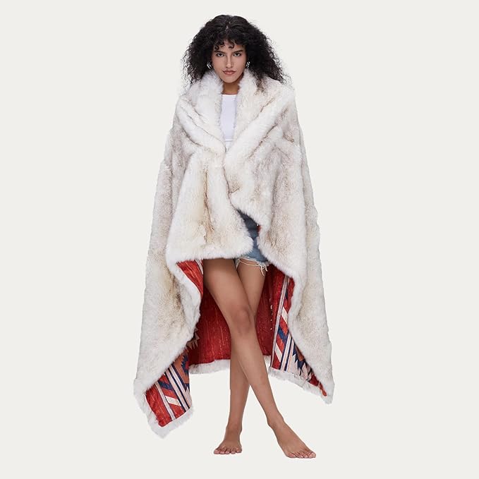 Luxury Plush Faux Fur Throw Blanket by HORIMOTEHOME