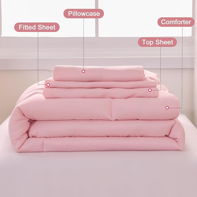 Wowelife Pink Toddler Bedding Set - Image 6