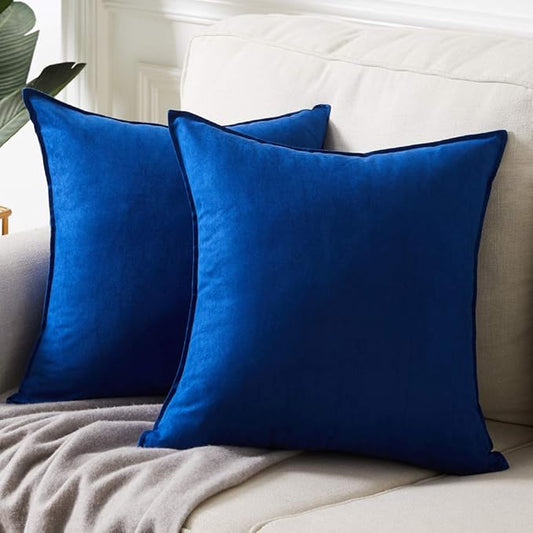 Fancy Homi 2 Packs Premium Faux Suede Decorative Throw Pillow Covers, Super by Fancy+Homi