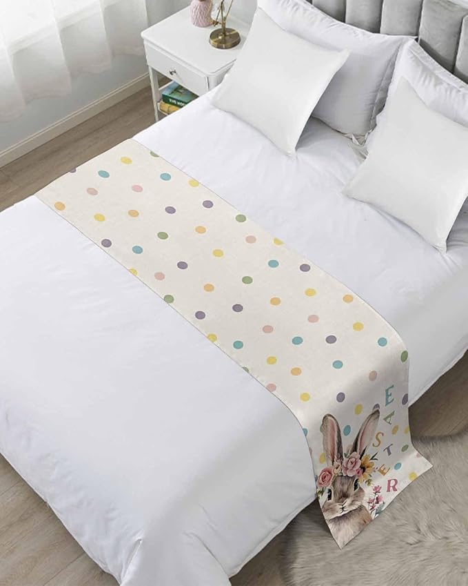 Spring Easter Farm Rabbit Flower Bed Runners by ZFUNCING
