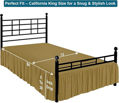 Shreem Linen Ruffled Bed Skirt - Image 5