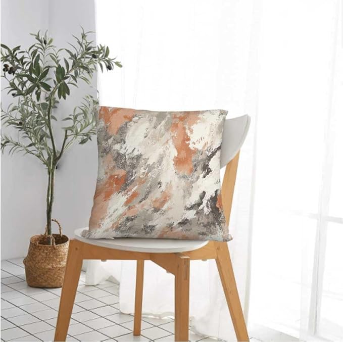 Throw Pillow Covers 18x18 Set of 2, Modern Abstract Cushion Covers, Decorative - Image 2