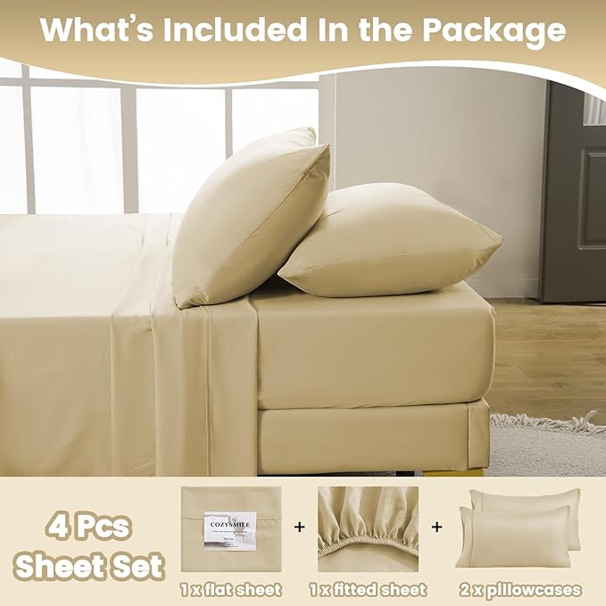 Lightweight Soft King Sheet Set - Image 5