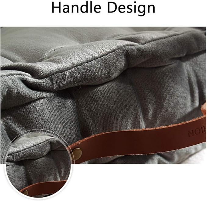 vctops Square Solid Color Velvet Seat Cushion - Image 7