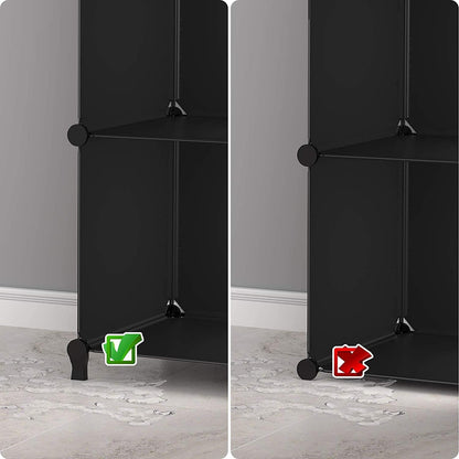 homidec closet organizers and storage, 12 cube storage on a desk or shelf