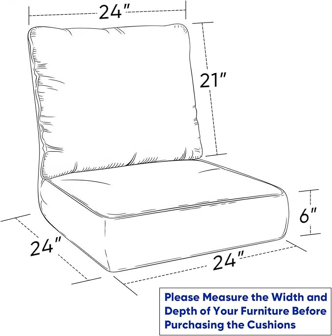 Rilyson Patio Cushions for Outdoor Furniture - Image 5