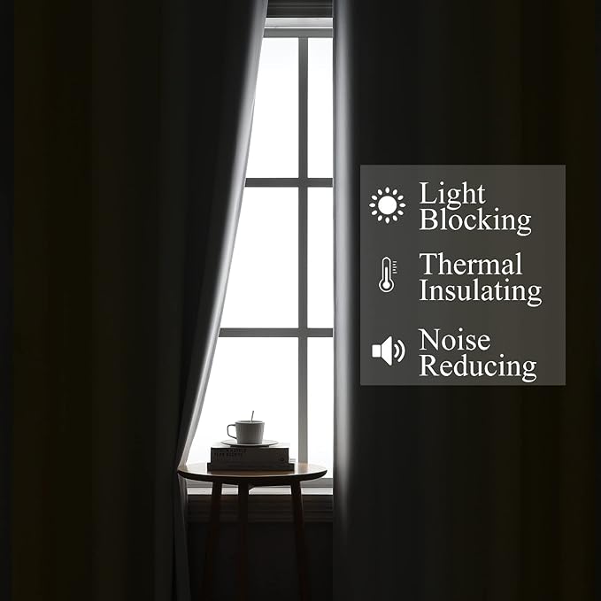 Estelar Textiler Yellow and Greyish White Blackout Curtains - Image 3