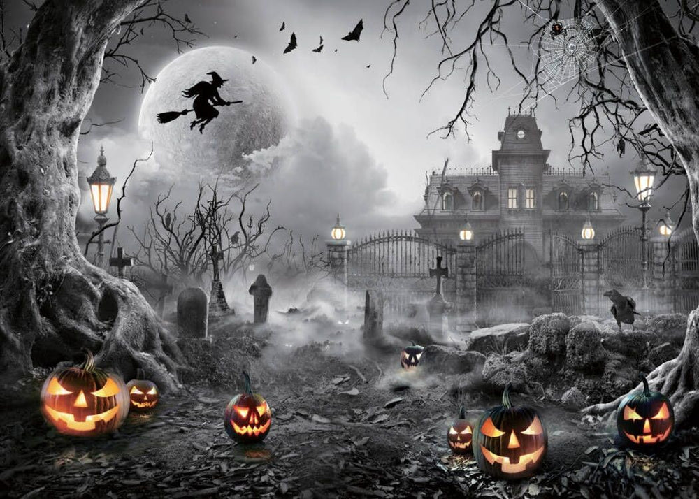 Halloween Backdrop Horror Backdrop Halloween Photo Backdrop for Halloween Par...