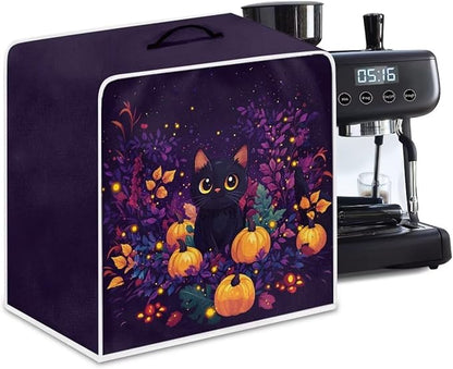 Halloween Coffee Maker Cover Black Cat Coffee Machine Protector Dustproof by Unknown