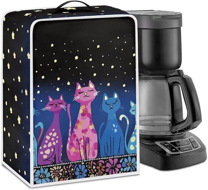Coffee Maker Cover Dust Cover, Art Washable Dustproof Mixer Protector by Unknown