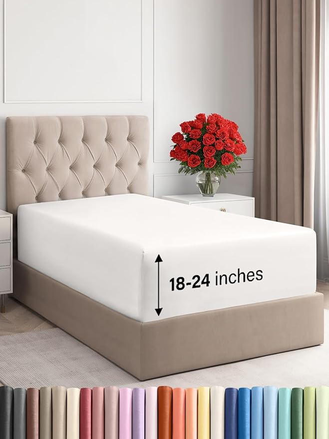 Extra Deep Twin Fitted Sheet by CGKUnlimited