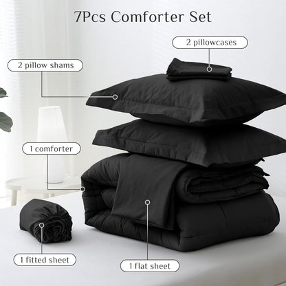 jollyvogue full comforter set, ultra-soft bed in a, package contents