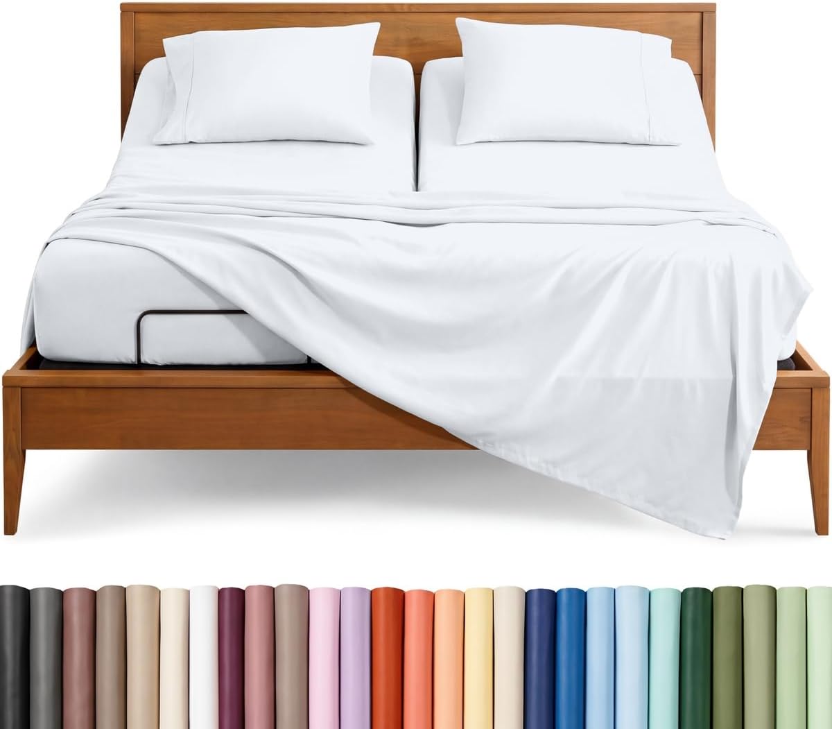bare home sheet set - 1800 ultra-soft (split, main product view