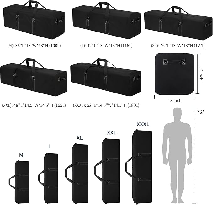 36 Inch Large Duffle Bag for Travel - 100L Extra Large Heavy Duty Duffel Bag - Image 5