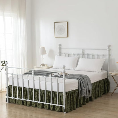 Bed Skirt Queen Size Ruffled Bed Skirt - Image 5