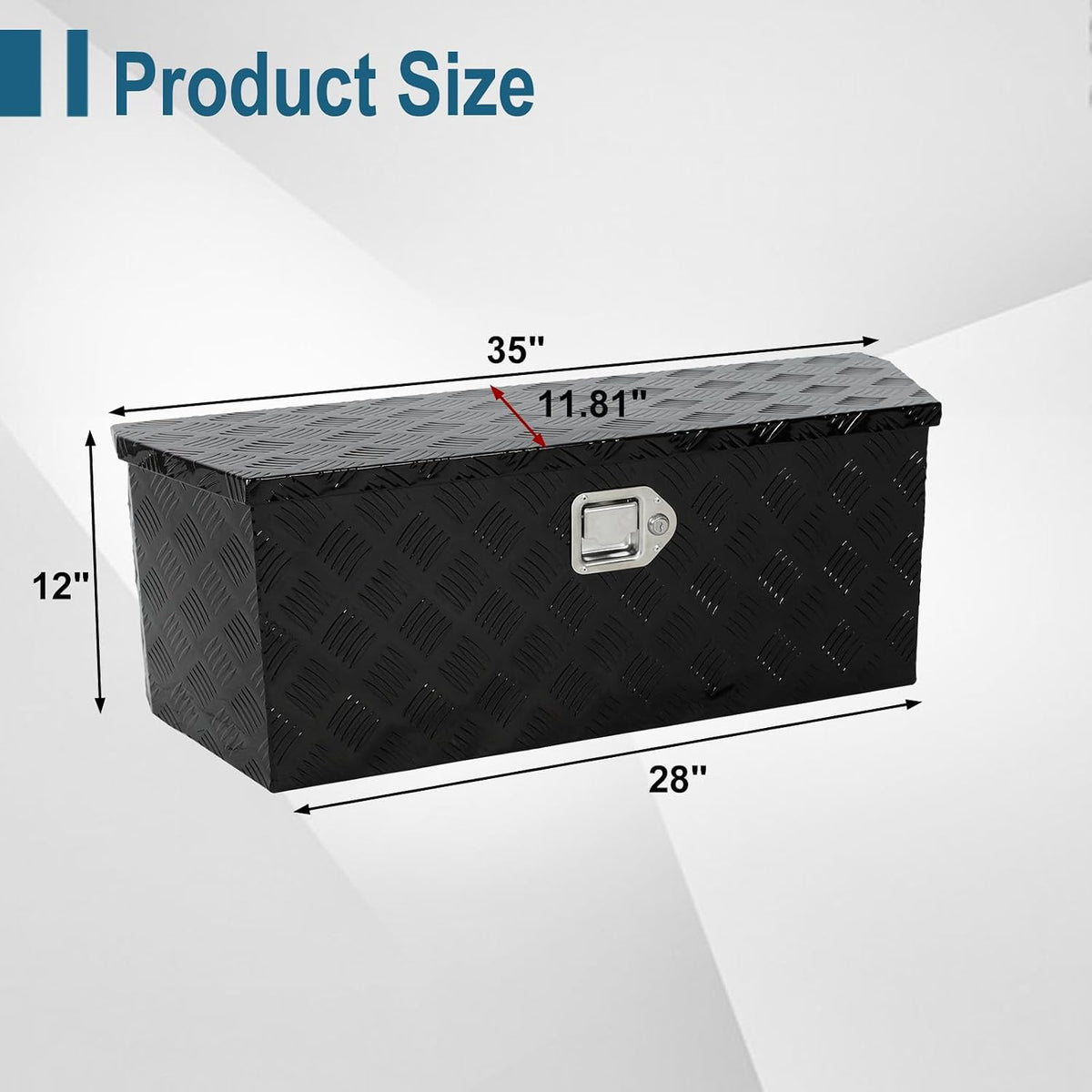 12 x 12 inch black heavy duty 5 shown in use