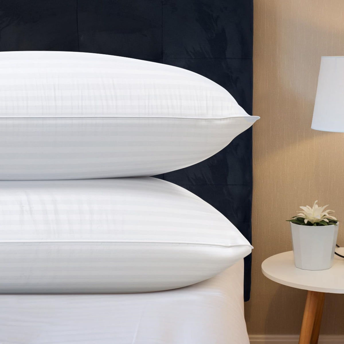 cozsinoor bed pillows for sleeping queen size set on a desk or shelf