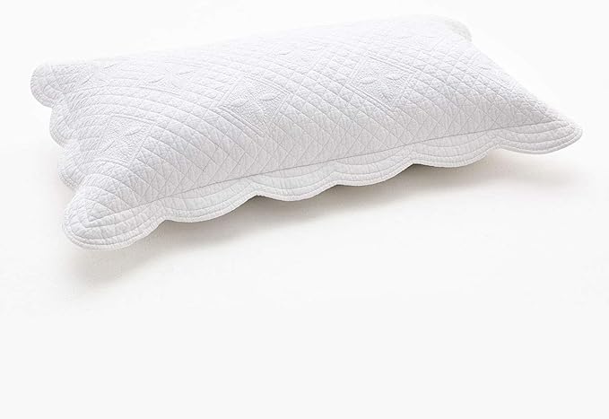 Calla Angel Sage Garden Luxury Pure Cotton Quilted Pillow Sham, King Pillow - Image 2
