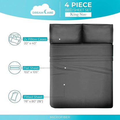 DREAMCARE King Size Sheets Set - Image 10