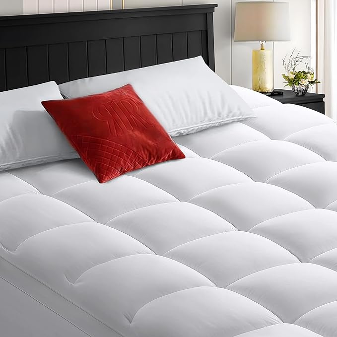 COHOME Full Size Mattress Topper Extra Thick Cooling Mattress Pad 400TC Cotton by COHOME