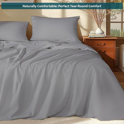 Olympic Queen Sheet Set – 100% Egyptian Cotton, 338 Thread Count – 4-Piece - Image 2