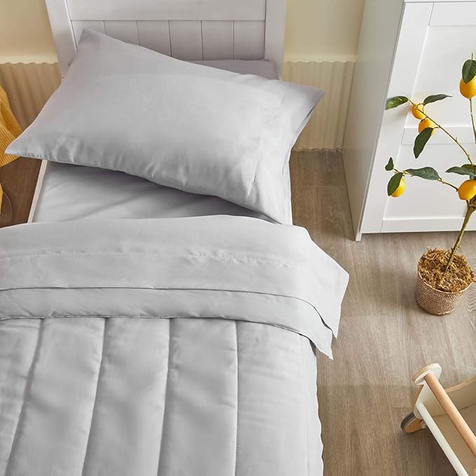 UOZZI BEDDING 4 Pieces Toddler Bedding Set Ultra Soft and Breathable Toddler - Image 4