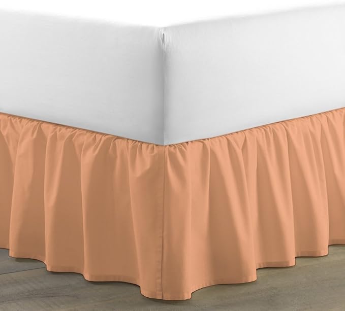 Ruffled Bed Skirt 18 Inch Drop Dust Ruffle by Unknown