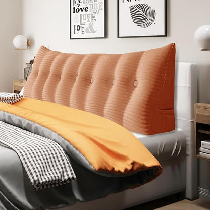 14 lbs Thickened King Wedge Pillow Headboard Body Positioner Triangular Reading by Rucener