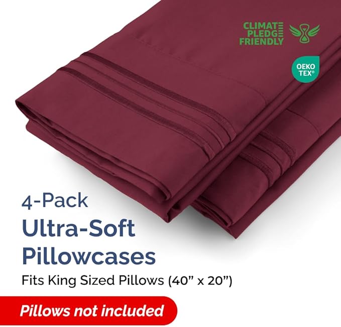 King Pillow Cases Set of 4 - Image 2