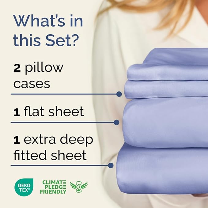 Extra Deep Twin Sheet Set - Image 2