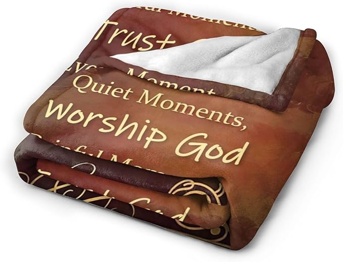 Christian Blanket Religious Prayer Throw Blanket Bible Verse Flannel Stuff - Image 2