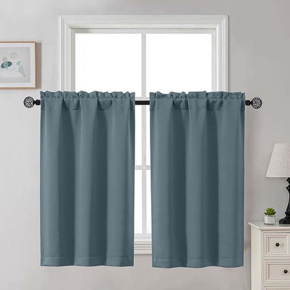 Gwine Stone Blue Blackout Curtains by Gwine