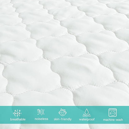 Biloban Pack n Play Sheets and Waterproof Mattress Protector, Breathable - Image 4