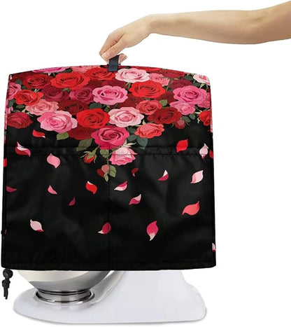 Stand Mixer Covers Protector Red Rose Print Stand Mixer Dust Covers Fit Kitchen - Image 4