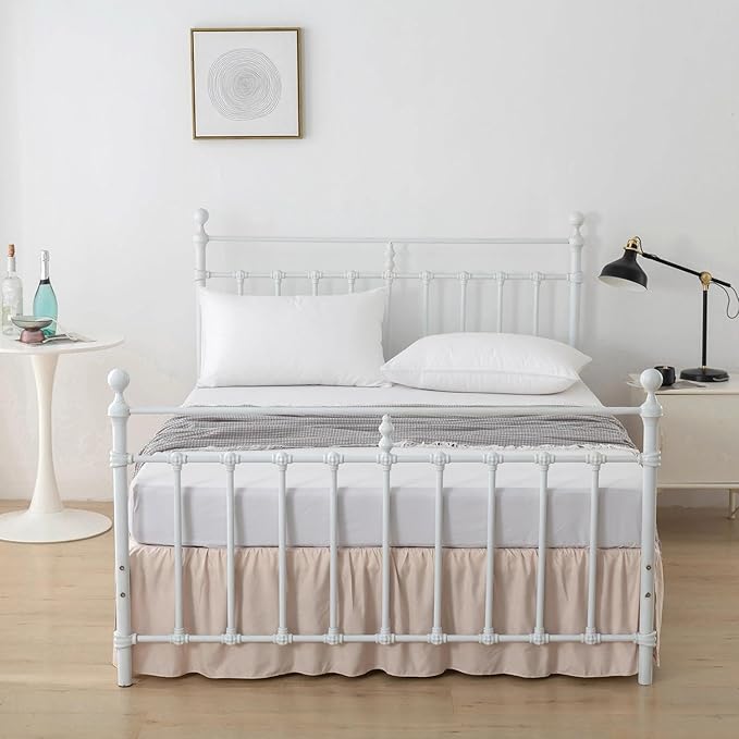 Bed Skirt Queen Size Ruffled Bed Skirt - Image 4