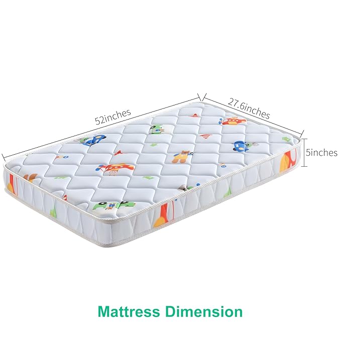 Premium Baby Mattress for Crib and Toddler Bed, 100% Knitted Fabric, Premium - Image 3