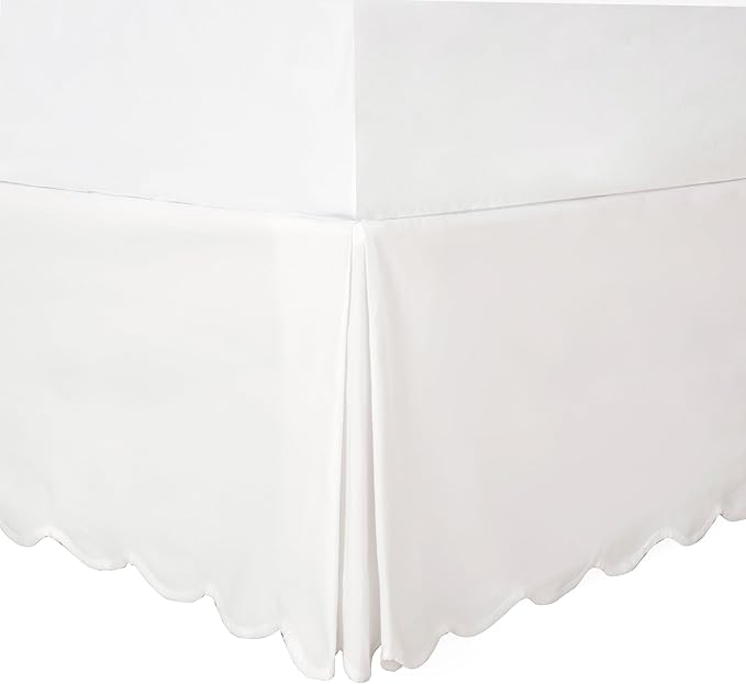 HIG Off-White Chic Full Bed Skirt by HIG